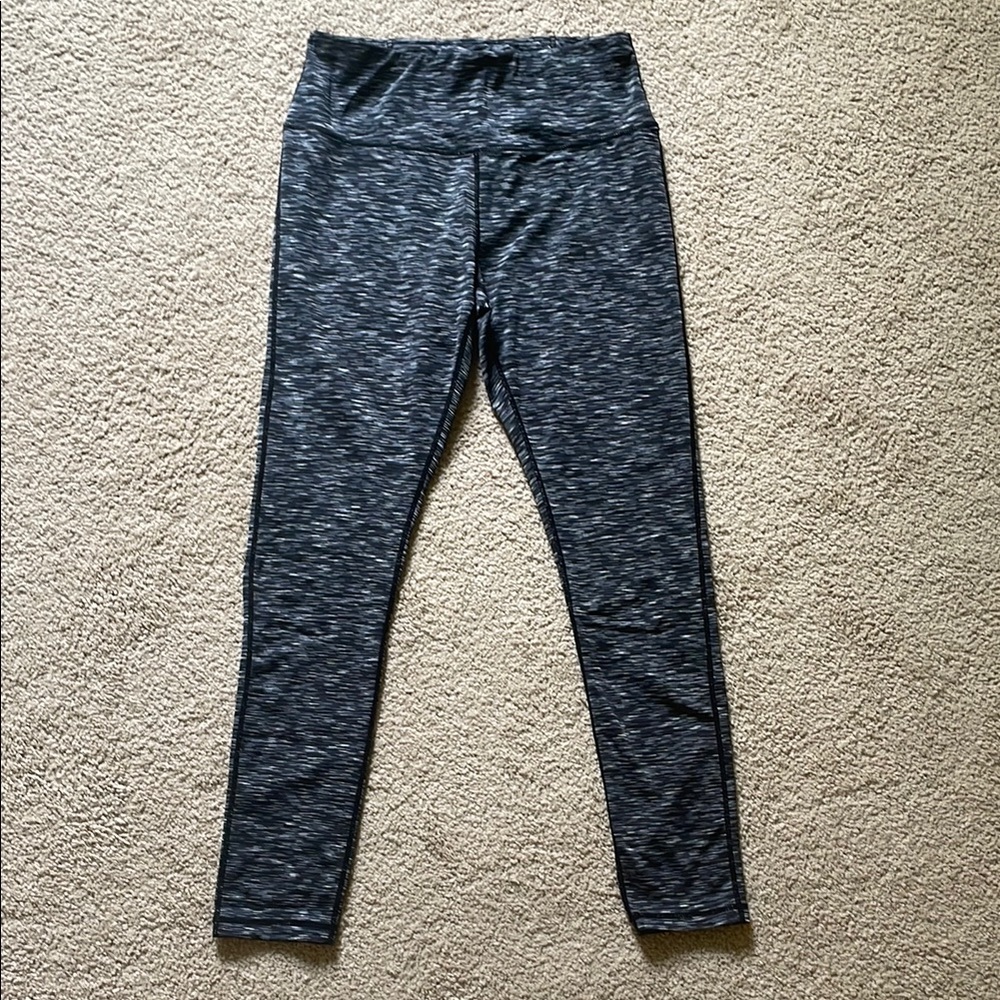 Gray High-Waisted Leggings